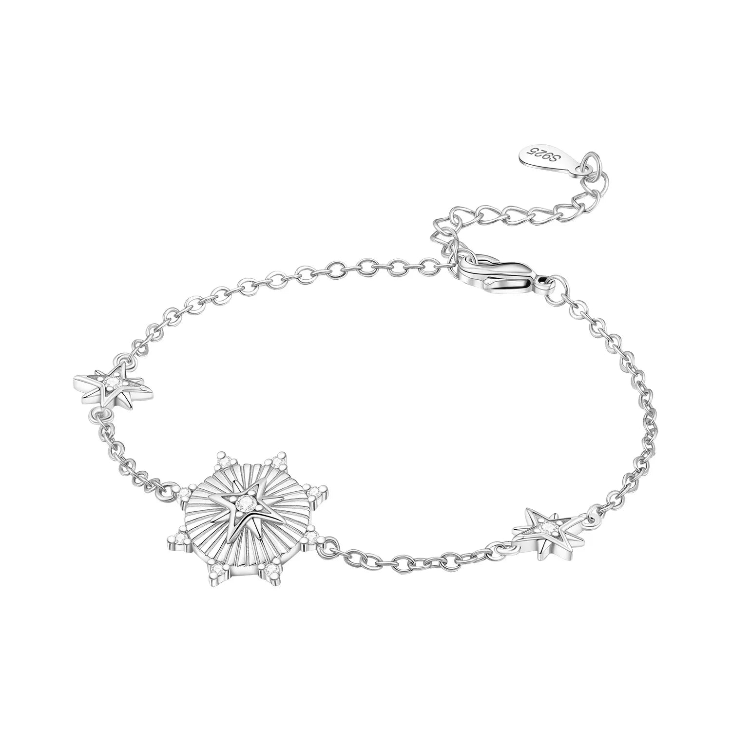 Starburst & Star Chain Bracelet