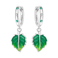 Leaf Hoop Earrings