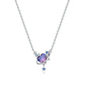Purple Heart Planet Saturn Necklace