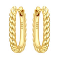 Classic Rope Twist Hoops