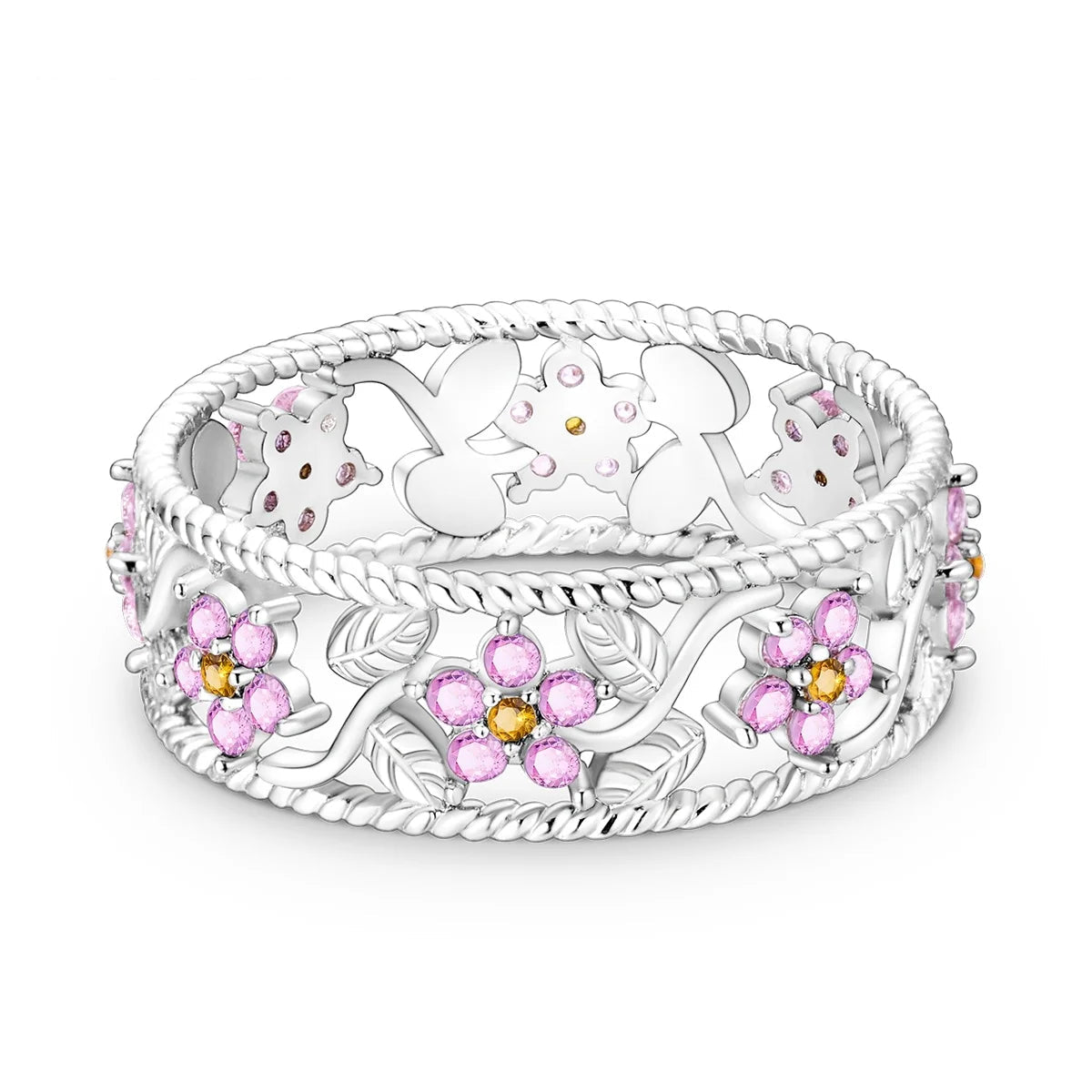 Pink Flower Ring