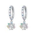 Family Tree of Life Drop Hoops