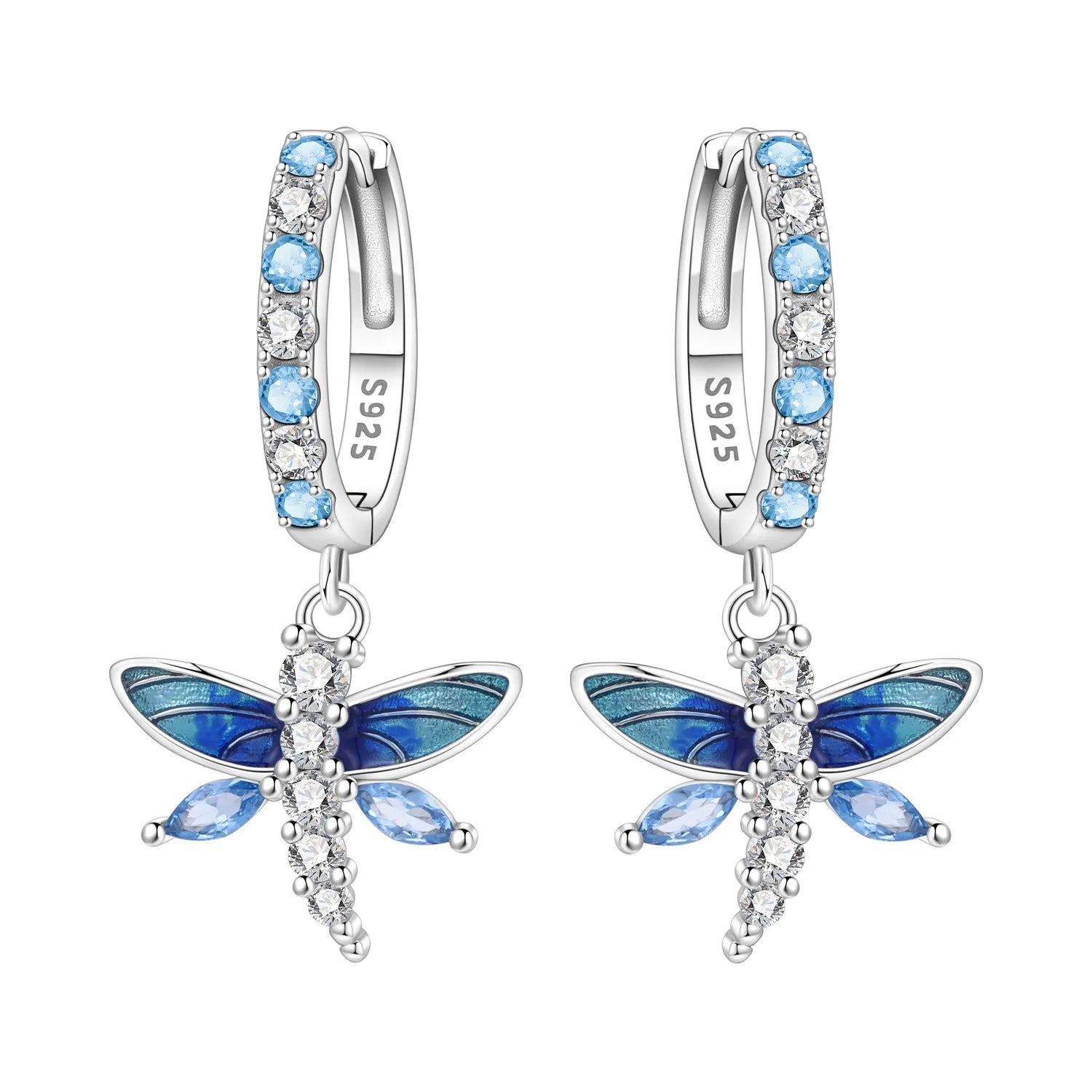 Dragonfly Hoop Earrings