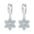 Snowflake Hoop Earrings